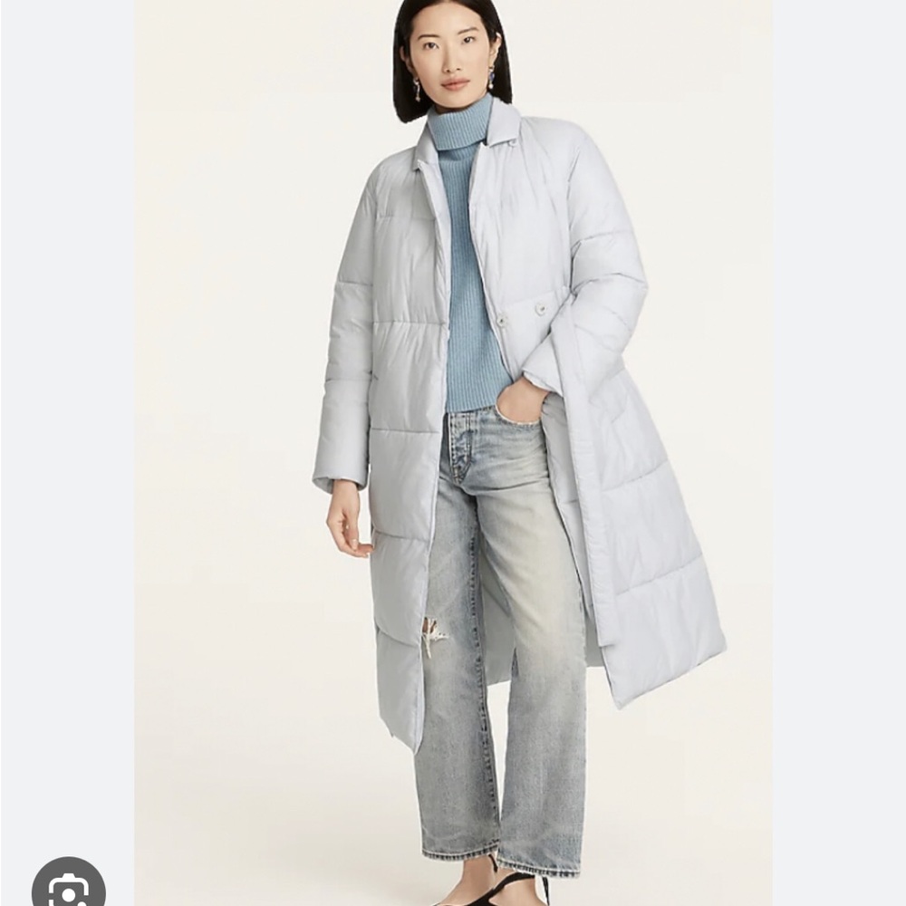 Jcrew- Petite puffer wrap coat with PrimaLoft® like new. Like new. Runs large